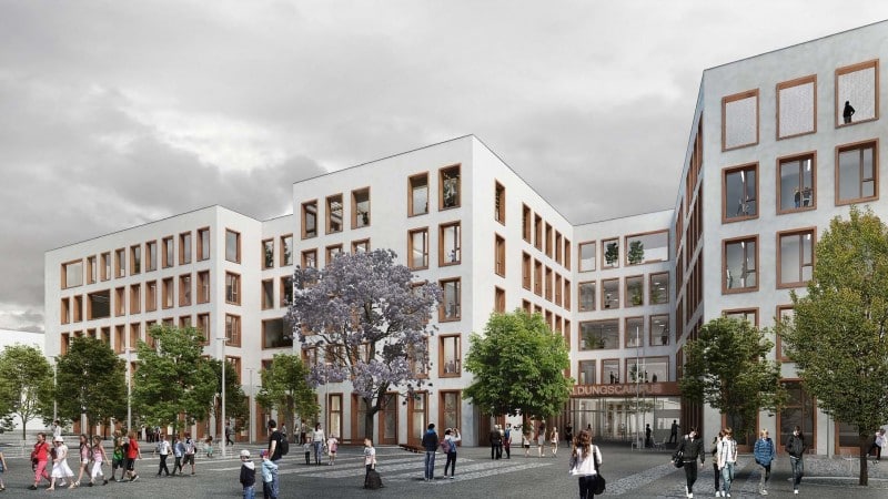 Visualisation of the Deutschordenstrasse Education Campus© Baumschlager Eberle Wien ZT GmbH