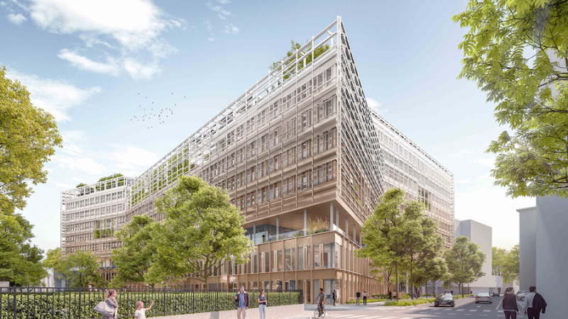 Visualisierung Landes-Dienstleistungszentrum Salzburg © Architektur Burtscher Durig – zoomvp.at