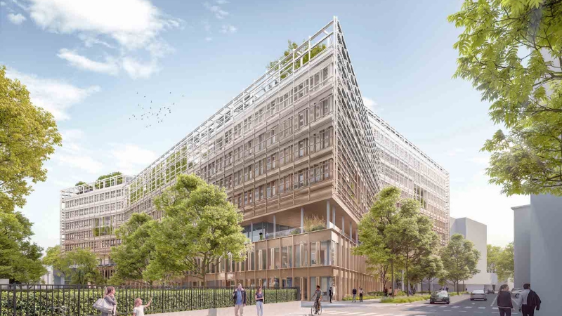 Visualization of Provincial Services Centre Salzburg © Architektur Burtscher Durig – zoomvp.at